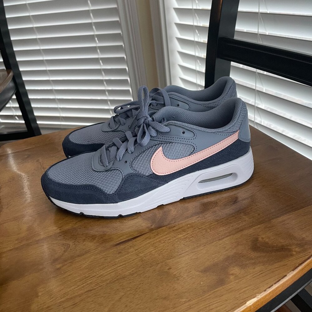 Nike Womens Air Max SC in Ashen Slate, Midnight Navy, and  White Atmosphere